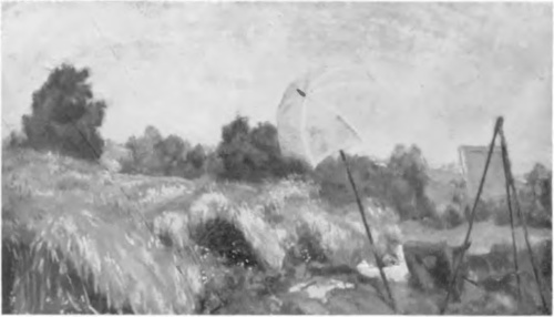 WOJCIECH WEISS, ODPOCZYNEK MALARZA (ul. 1919) nabyte przez rząd francuski do zbiorów publicznych).