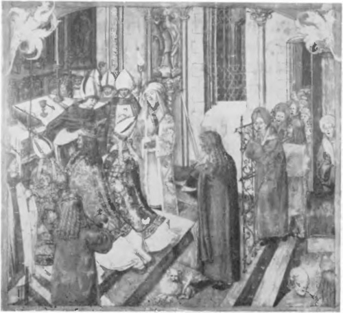 PONTYFIKAŁ ERAZMA CIOŁKA: KORONACJA KRÓLA (szczegół)</p><p>(Muzeum XX. Czartoryskich w Krakowie).