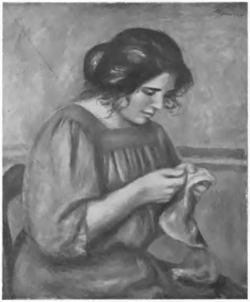 AUGUST RENOIR, GABRIELA CERUJĄCA (Cannes, IW) (Zbiory M. Gangnnt. Paryż).