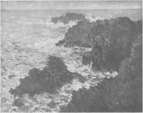 CLAUDE MONET, SKAŁY W BELLE-ISLE EN MER (Muzeum luksemburskie u Paryżu).