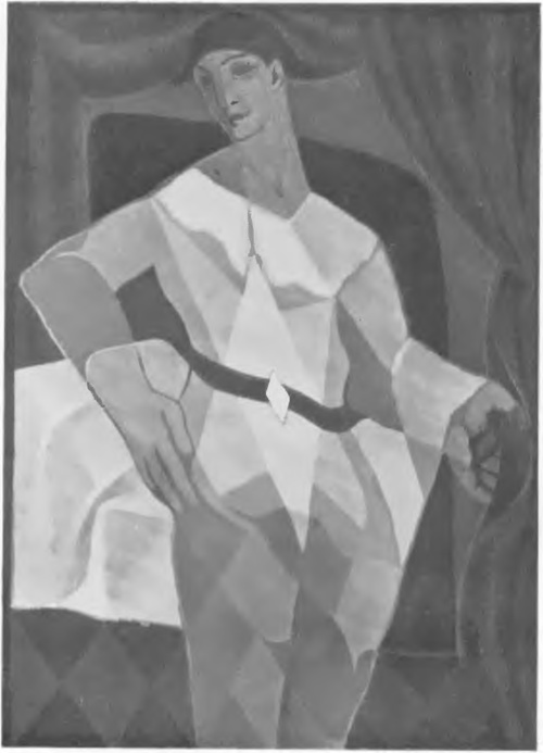 JUAN GRIS, ARLEKIN (1915)(Galerie Simon, Paryż) .