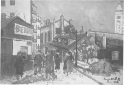 MAURICE UTRILLO, ULICA (1924) «Zbiory Paul» Guillaume w Paryżu>.