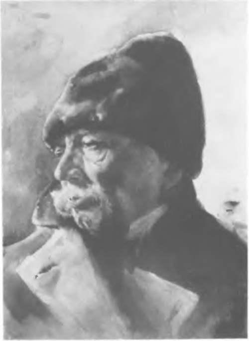 JULJAN FAŁAT, STUDJUM (akwarela, 1890) (Wł. prof. di. K. Kostaneckiego, Kraków).