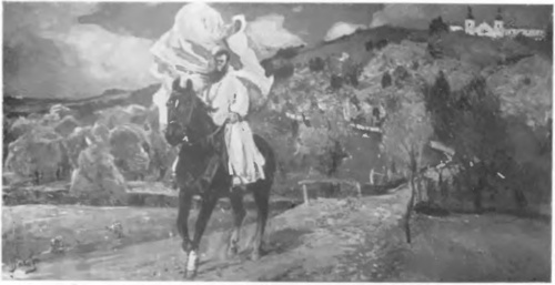 JULJAN FAŁAT (Wł. artysty) MNICH (ol., 1914).