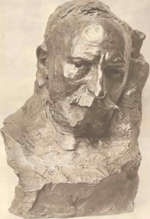KONSTANTY LASZCZKA PORTRET p. F. JASIEŃSKIEGO (bronz) (wł. Muzeum Národové u Krakowie).
