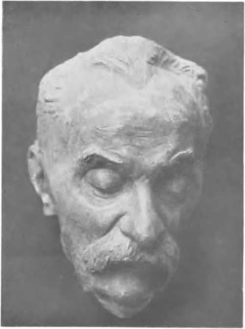KONSTANTY LASZCZKA, MASKA M. GORZKOWSKlEGO (gips).