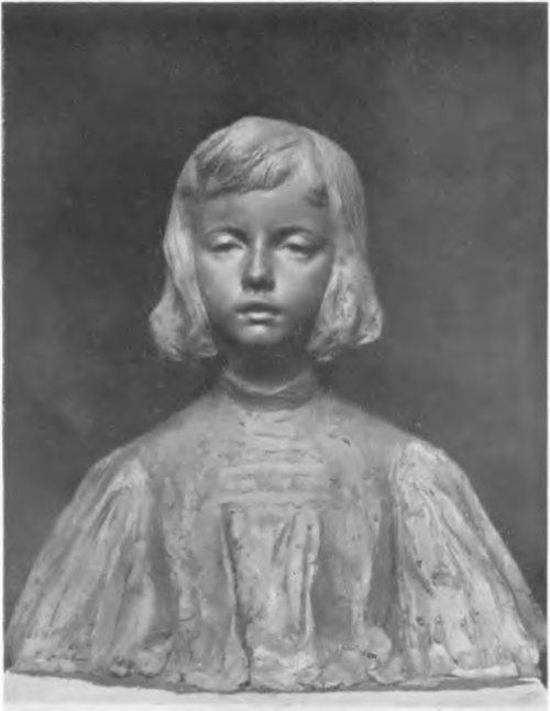 KONSTANTY LASZCZKA, PORTRET SYNA ARTYSTY (gips).