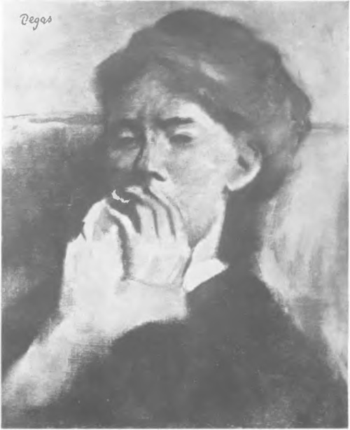 E. DEGAS, PORTRET KOBIETY (o. około r. 1882) (Wł. A. S. Heurcaux, Paryż).