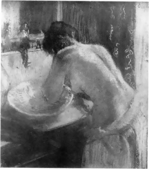 E. DEGAS, TOALETA (pastel).