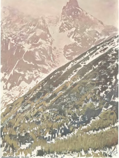 LEON WYCZÓŁKOWSKI MNICH NAD MORSKIEM OKIEM (pastel) (Własność Wp. Heindricha w Warszawie).