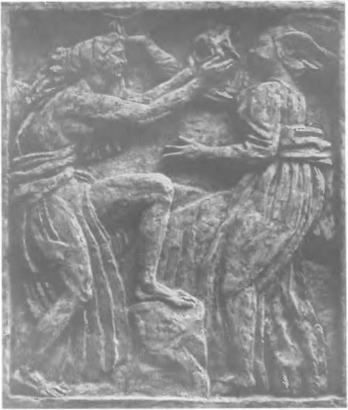 V BOURDELLE, DRAMAT (szkic do płaskorzeźby) dekoracyjnej na fasadzie teatru Champs Elysecs w Paryżu, 1912).