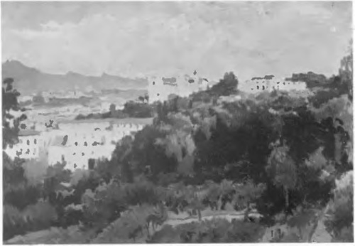 J. MEHOFFER, WIDOK Z GIANICOLO NA RZYM (ol., 1925) (Z Wyst. Tow. Art. Pol. “Sztuka“, Kraków 1925.