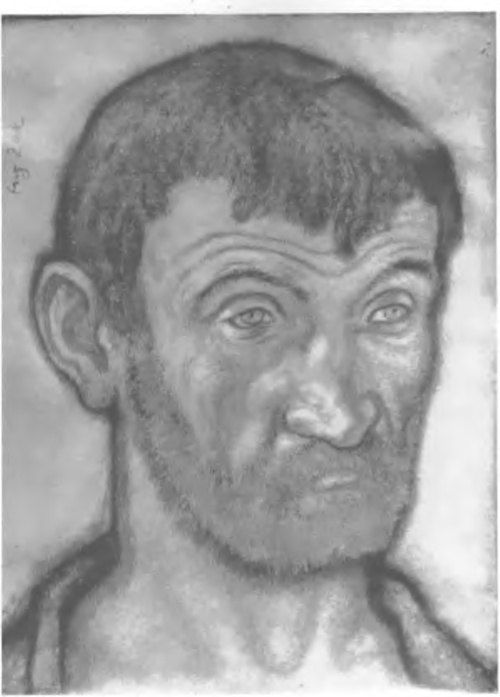 EUGENIUSZ ŻAK, STUDJUM GŁOWY (rys. 1912).