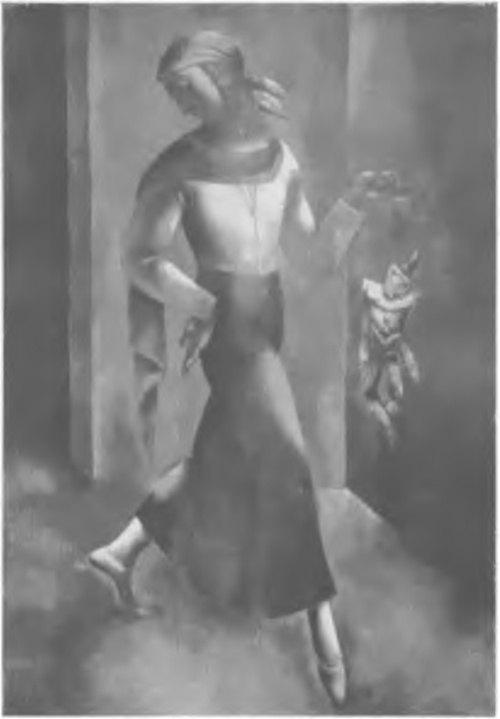 EUGENJUSZ ŻAK, KOBIETA Z PAJACEM (ol., 1923).