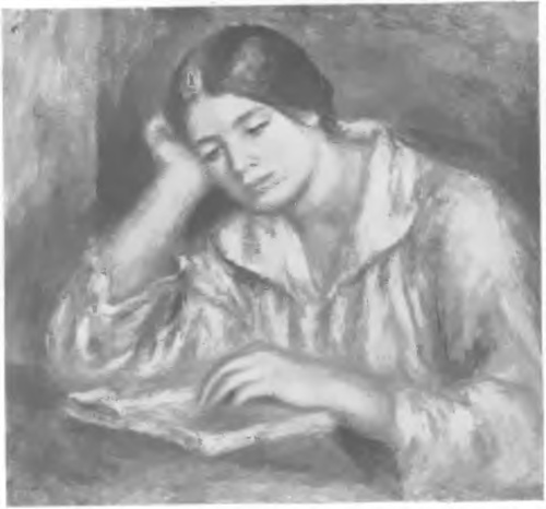 A. RENOIR, CZYTAJĄCA (1916) (Zbiory Gangnat, Paryż).