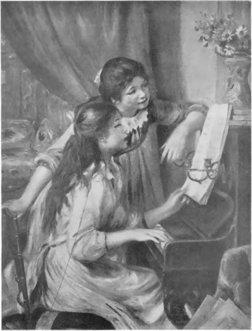 AUGUST RENOIR PRZY PIANINIE (1892) (Muzeum Luxembourg, Paryż).