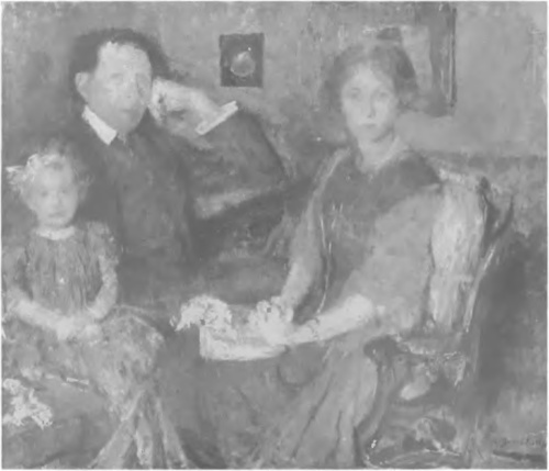 OLGA BOZNAŇSKA PORTRET PANA RICHET Z RODZINĄ (ol.). (Własność p. Richct. Paryż).