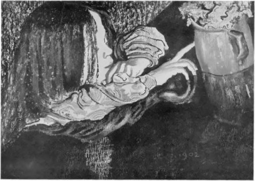 STANISŁAW WYSPIAŃSKI DZIEWCZYNKA Z DZBANKIEM (pastel, 1902) (Muzeum Narodowe w Krakowie. Oddział im. F. Jasieńskiego).