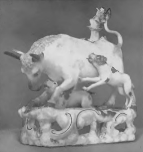 Fig. 31. Wiedeń, ok. r. 1755. Byk szczuty przez psy.
