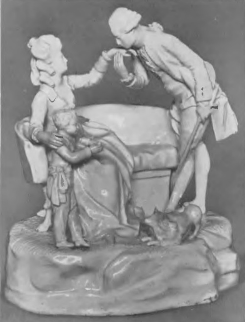 Fig. 35. Wiedeń, ok. r. 1785. Grupa: Powitanie.