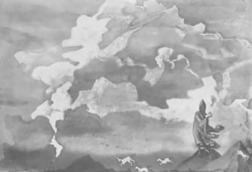 M. Roerich, “Koan” (z cyklu “Chorągwie Wschodu”, ol. 1925.