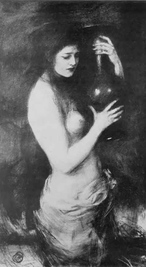 Teodor Axentowicz. Łzy (pastel. 1901).