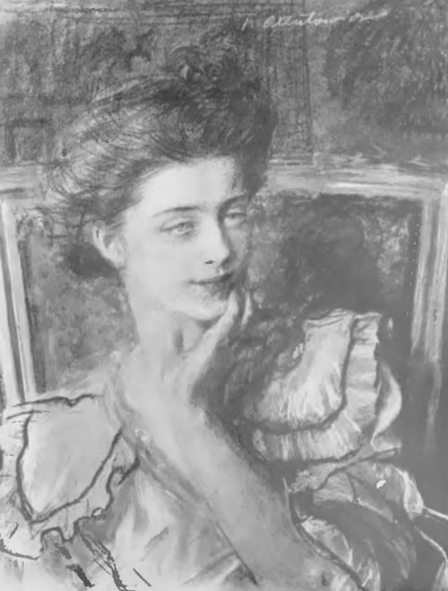 Teodor Axentowicz. Studjum (pastel, 1908).