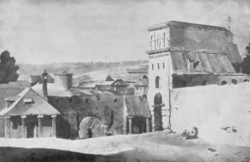 Ostra Brama w XVIII w. Akwarela Fr. Smuglewicza (1745-1807) (Fot. J. Bułhak. Wilno).