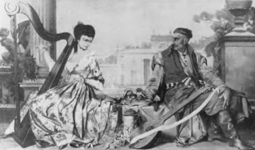 Michał Boruciński. Pieśń miłosna (temp. 1920).