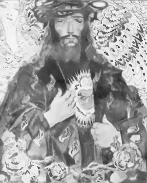 Józef Mehofer. Serce Chrystusa (akwarela. 1911).