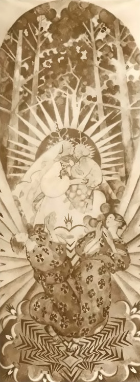 K. Sichulski, “Matka Boska Zielna”, (karton do dekoracji ściennej. (temp., 1924).