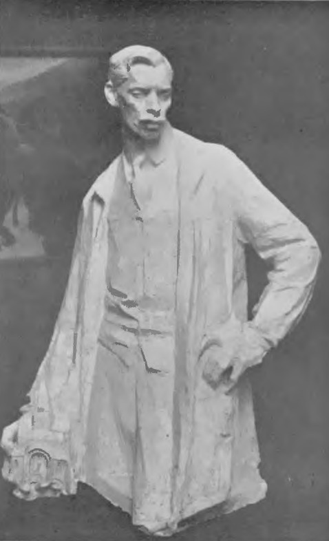 Xawery Dunikowski. Portret arch. Mączyńskiego (gips. 1902).