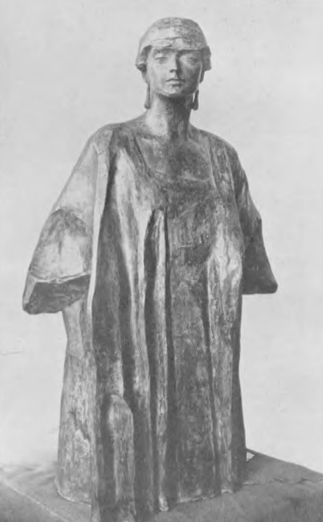 Xawery Dunikowski. Portret Amerykanki (gips, 1914).