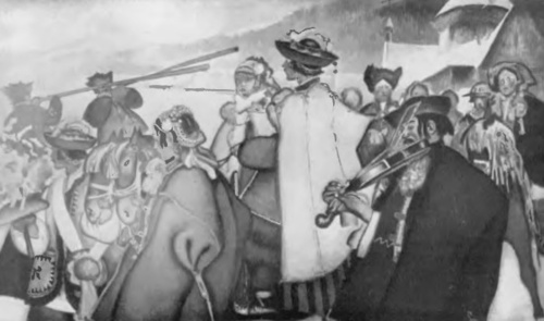 Kazimierz Sichulski, “Powrót nowożeńców z cerkwi na Huculszczyźnie” (ol. 1925).
