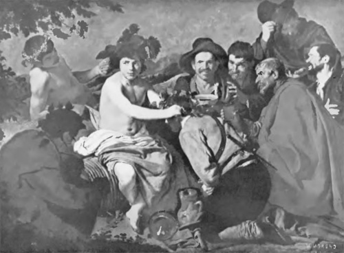Velazquez, “Los borachos”, (ol. 1628-1629).
