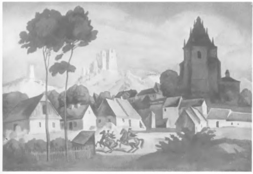 Kazimierz nad Wisłą (akwarela)