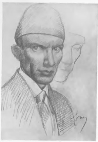 AUTOPORTRET (rys. ołówk. 1923)