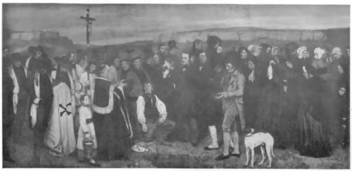 POGRZEB W ORNANS (ol., 1850). Louvre, Paryż