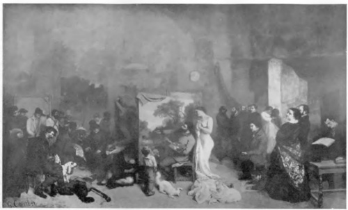 PRACOWNIA ARTYSTY (ol., 1855). Louvre, Paryż
