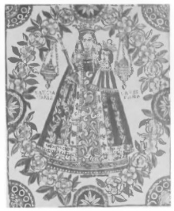 MATKA BOŻA LORETAŃSKA (drzeworyt ludowy z „Teki Łazarskiego“)