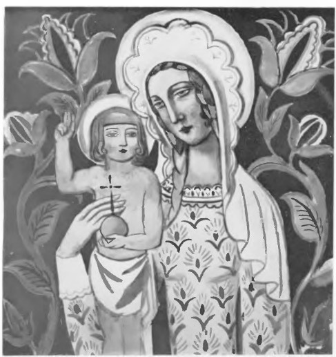 MADONNA Z DZIECIĄTKIEM (akwar.). Dział Sztuki na P. W. K. w Poznaniu. Stowarzyszenie art. pol. “Rytm”