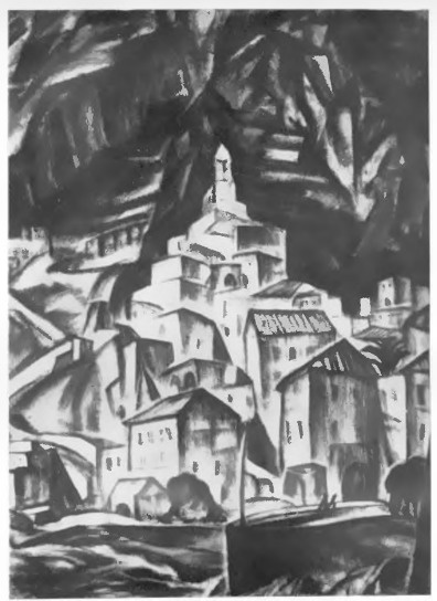 AMALFI (rys. sangwiną). Dział Sztuki na P. W. K. w Poznaniu. Wileńskie Tow. art. plastyków