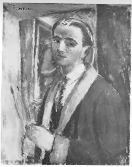 PORTRET WŁASNY (ol.). Dział Sztuki na P. W. K. w Poznaniu. Cech art. plastyków “Jednoróg”