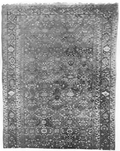 Fig. 5. Perski “Ferahan (Dżuszegan)“. 4,80 X 2,00 (½ całk. dług.) 18 wiązań w 1 cm², wiek XVIII na XIX.