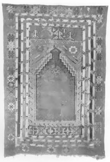 Fig. 32. Turecki modlitewnik “Kirszihir“. 1,71 X 1,15 m., wiek XVIII na XIX.