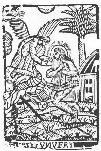 ŚW. ONUFRY (drzeworyt ludowy z ..Teki Łazarskiego“)