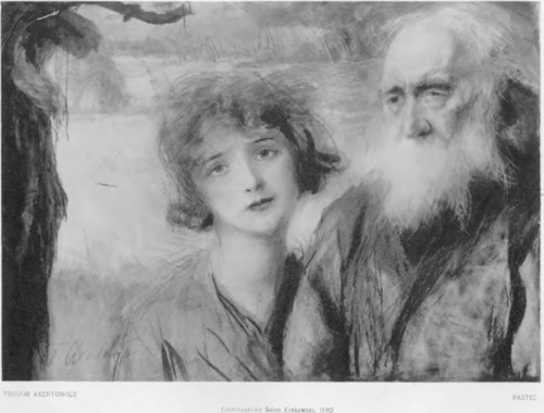 TEODOR AXENTOWICZ, PASTEL (Jubileuszowy Salon Krakowski, 1930).