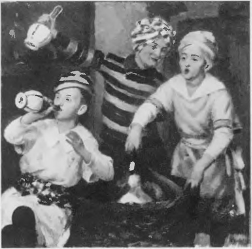 MIESZKO JABŁOŃSKI PIJACY (ol.) (Jubileuszowy Salon Krakowski, 1930).