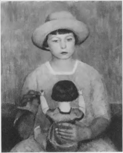 MARCIN SAMLICKl, DZIEWCZYNKA Z LALKĄ (ol.) (Jubileuszowy Salon Krakowski, 1930).