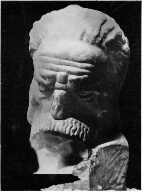 IVAN MESTROVIC. GŁOWA MĘŻCZYZNY (marmur).